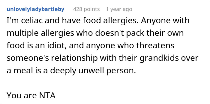 &ldquo;Threatened To Pull The Grandkids Away&rdquo;: Woman Expects Family To Cater To Her Allergies, Gets A Reality Check