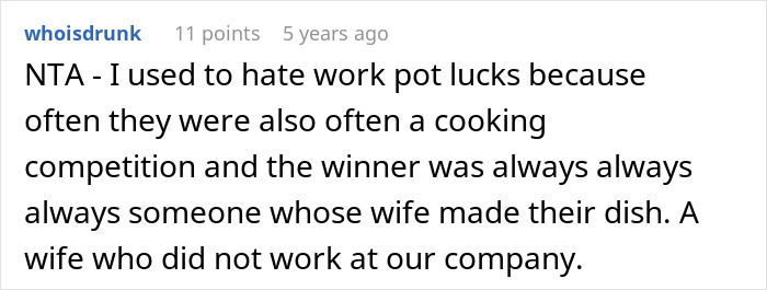 Woman Goes Off On Males Colleagues For Expecting From Her A Homemade Dessert At Potluck Woman Goes Off On Males Colleagues For Expecting From Her A Homemade Dessert At Potluck