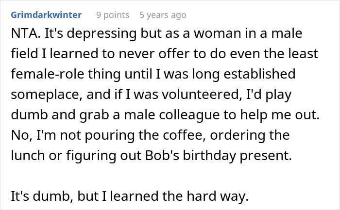 Woman Goes Off On Males Colleagues For Expecting From Her A Homemade Dessert At Potluck Woman Goes Off On Males Colleagues For Expecting From Her A Homemade Dessert At Potluck