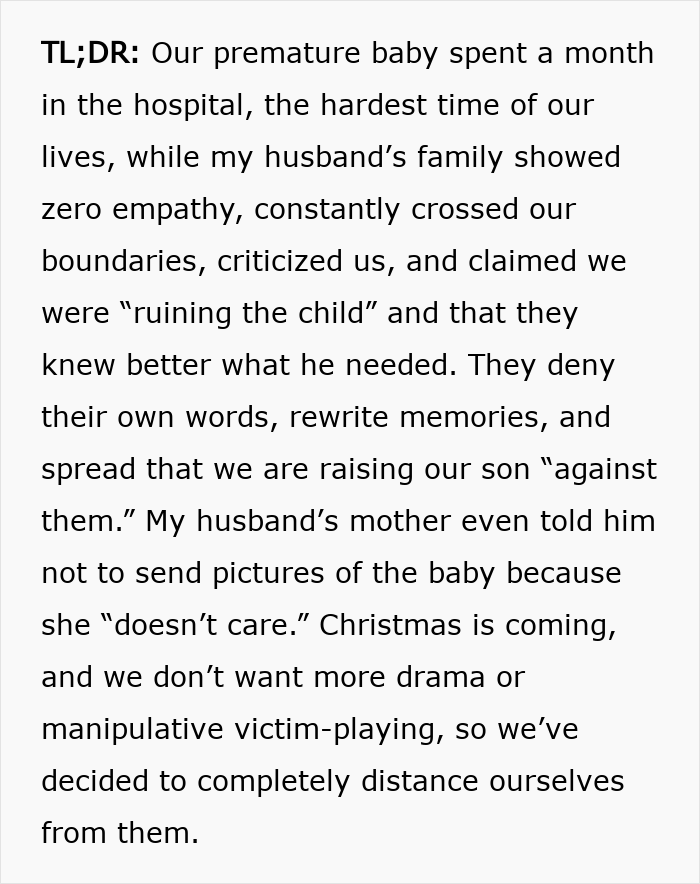 MIL Declares &ldquo;Evil Has Moved Into This Family&rdquo; When DIL Gives Premature Birth, Refuses To Believe It