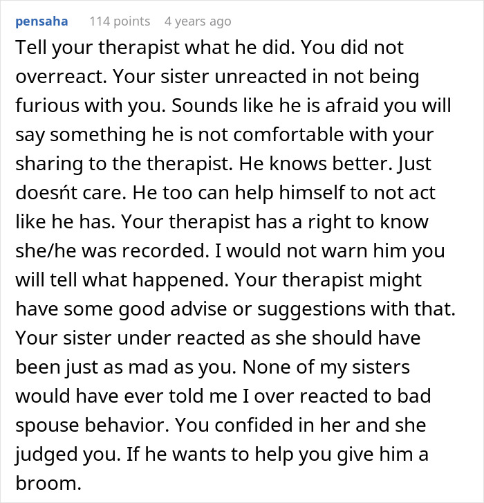 Guy Records Wife&rsquo;s Private Therapy Sessions &ldquo;Out Of Concern,&rdquo; Shocked She&rsquo;s Furious About It