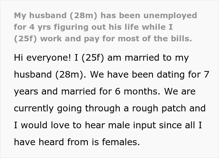 Guy Quits Job To Start Business, After 4 Years And Barely Any Income, Wife Is Done Being Breadwinner