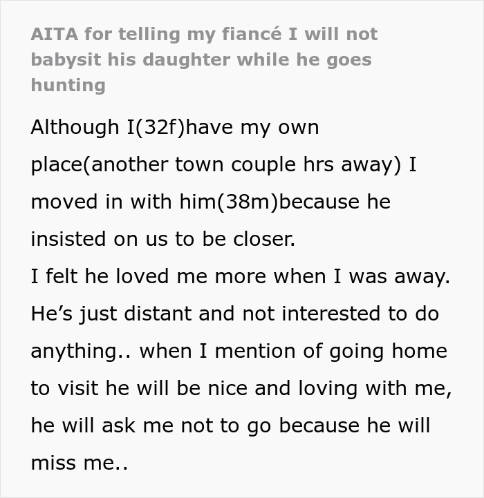 Woman Manages Bulk Of Finances And Housework, Fianc&eacute; Expects Her To Babysit His Kids As Well