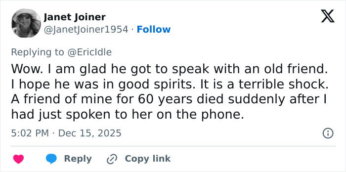 Rob Reiner’s Close Friend Eric Idle Reveals What Hollywood Icon Said To Him Night Before His Disturbing Passing Rob Reiner’s Close Friend Eric Idle Reveals What Hollywood Icon Said To Him Night Before His Disturbing Passing