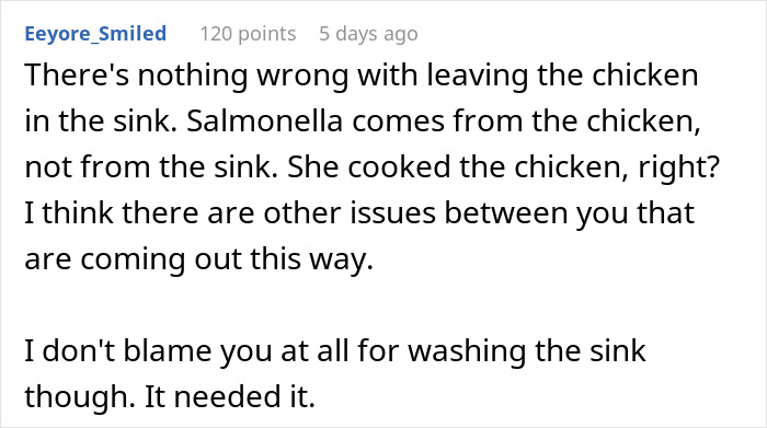 “I Didn’t Want Her Getting Sick”: Woman Loses Appetite After Seeing How Her MIL Prepares Chicken “I Didn’t Want Her Getting Sick”: Woman Loses Appetite After Seeing How Her MIL Prepares Chicken