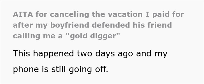 Friend Claims GF Spends To Prove Herself, BF Laughs It Off, She Cancels His Fully Paid Hawaii Trip