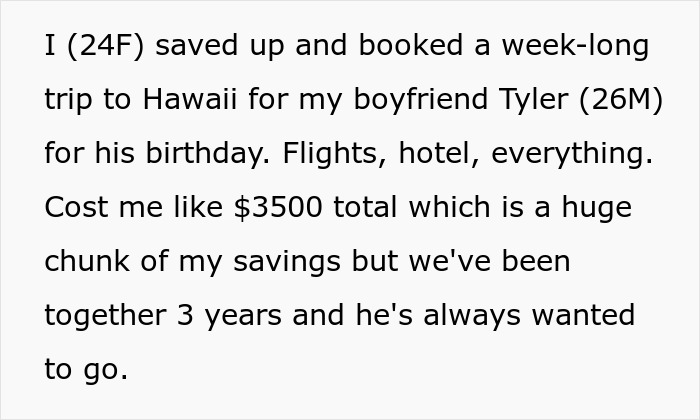Friend Claims GF Spends To Prove Herself, BF Laughs It Off, She Cancels His Fully Paid Hawaii Trip