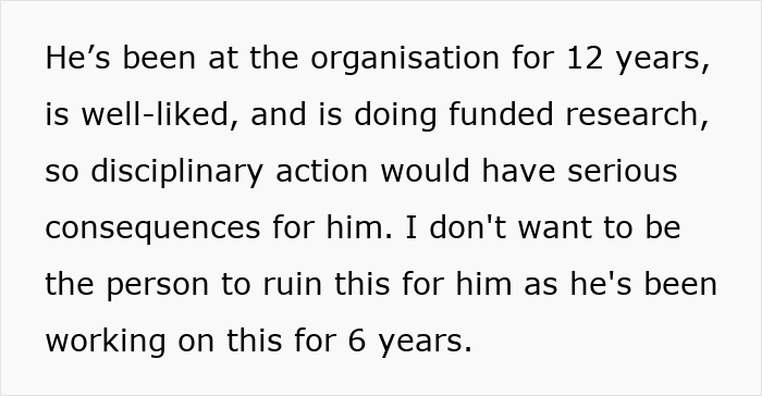 Guy Won’t Leave Younger Colleague Alone, She Suspects He Has Inappropriate Intentions