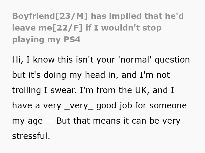 Guy Mocks Girlfriend For Playing Video Games To Unwind, Says It “Isn’t Ladylike” Guy Mocks Girlfriend For Playing Video Games To Unwind, Says It “Isn’t Ladylike”