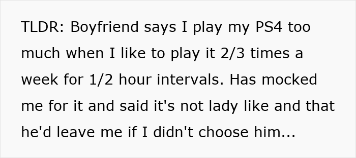 Guy Mocks Girlfriend For Playing Video Games To Unwind, Says It “Isn’t Ladylike” Guy Mocks Girlfriend For Playing Video Games To Unwind, Says It “Isn’t Ladylike”