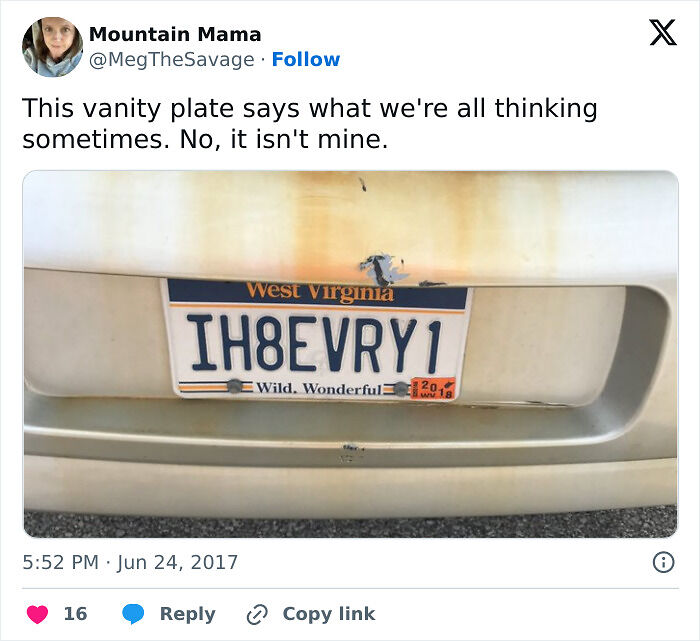 74 Hilarious Personalized License Plates That Made Strangers Do Double Takes
