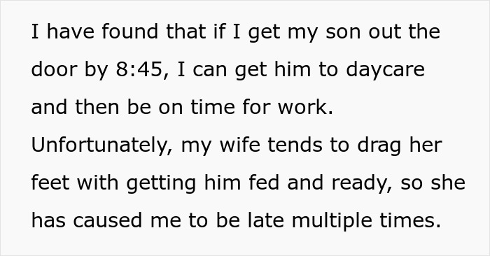 Guy With 2 Jobs Just Leaves When His Jobless Wife Can&rsquo;t Get Son Ready In Time For Daycare