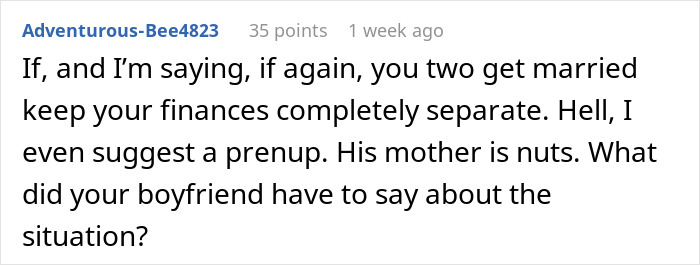 BF&rsquo;s Mom Insists GF Splits Her Income With Son As She Earns More, GF Mortified As BF Says Nothing