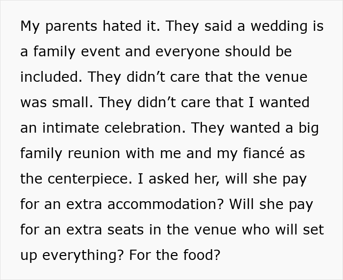Man Cuts Off Parents After Their Revenge In Response To Him Planning A Small Wedding