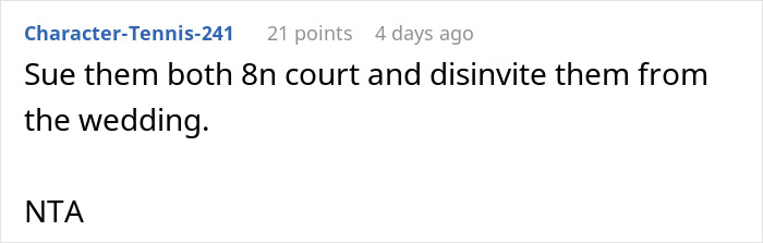 Man Cuts Off Parents After Their Revenge In Response To Him Planning A Small Wedding