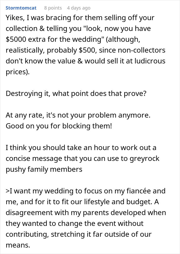 Man Cuts Off Parents After Their Revenge In Response To Him Planning A Small Wedding