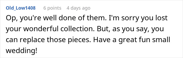 Man Cuts Off Parents After Their Revenge In Response To Him Planning A Small Wedding