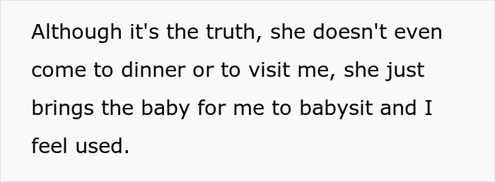 Entitled Woman Only Visits Parents When She Wants Them To Babysit, Gets Offended When Called Out