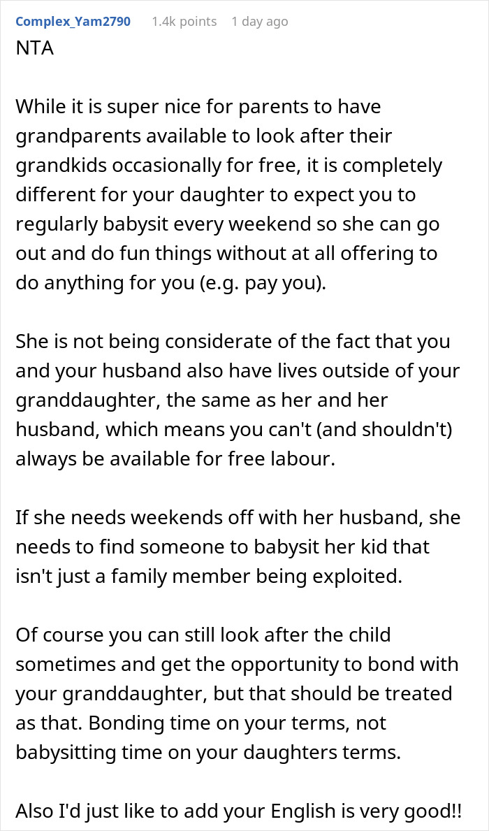 Entitled Woman Only Visits Parents When She Wants Them To Babysit, Gets Offended When Called Out