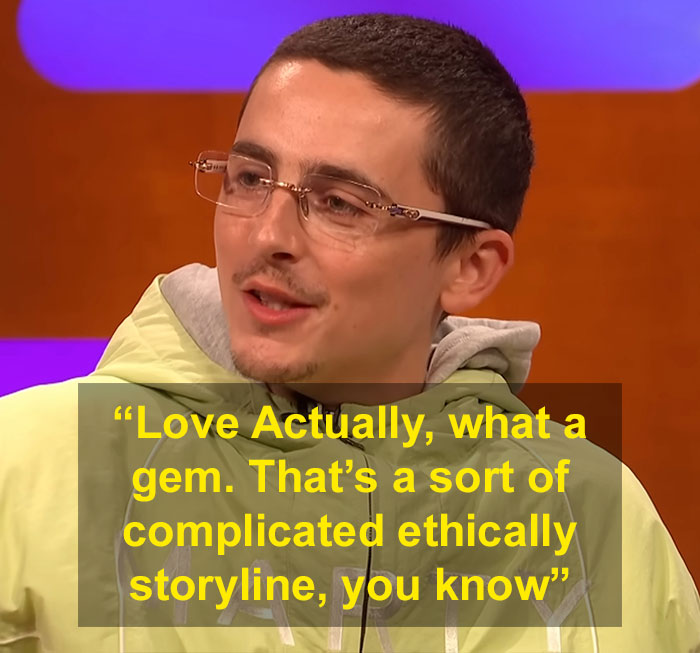 Timothée Chalamet Is Being Mocked For His ‘Love Actually’ Misread, And The Reactions Are Wild Timothée Chalamet Is Being Mocked For His ‘Love Actually’ Misread, And The Reactions Are Wild