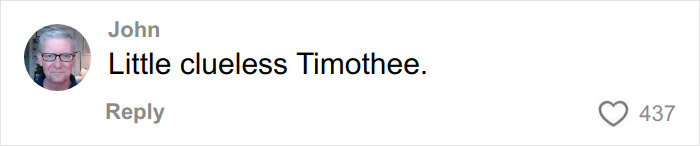 Timothée Chalamet Is Being Mocked For His ‘Love Actually’ Misread, And The Reactions Are Wild Timothée Chalamet Is Being Mocked For His ‘Love Actually’ Misread, And The Reactions Are Wild