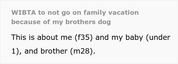 New Mom Politely Nopes Out Of Family Vacay After Bro Insists His Pit Bull Is Fine Around Her Baby New Mom Politely Nopes Out Of Family Vacay After Bro Insists His Pit Bull Is Fine Around Her Baby