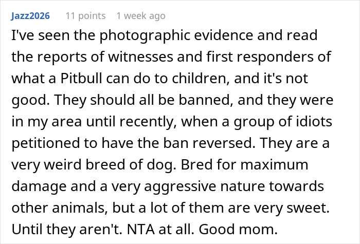 New Mom Politely Nopes Out Of Family Vacay After Bro Insists His Pit Bull Is Fine Around Her Baby New Mom Politely Nopes Out Of Family Vacay After Bro Insists His Pit Bull Is Fine Around Her Baby