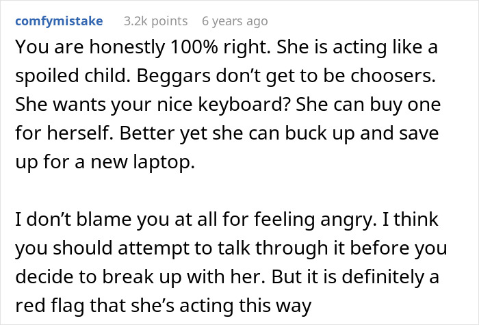 Man Lends Girlfriend A Spare Keyboard, Her Reaction Makes Him Dump Her