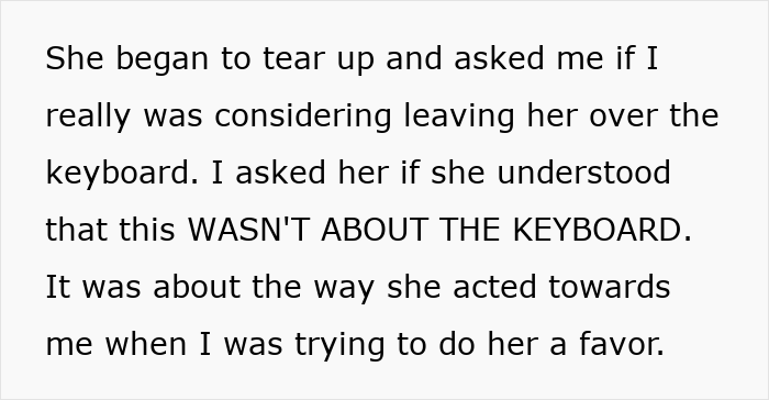 Man Lends Girlfriend A Spare Keyboard, Her Reaction Makes Him Dump Her