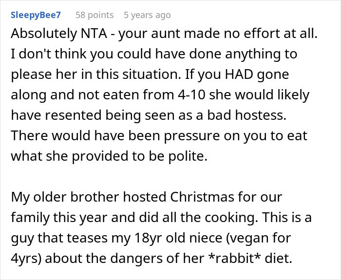 Woman Isn’t Allowed Vegan Dishes During Christmas Eve, Family Shocked She Doesn’t Show Up