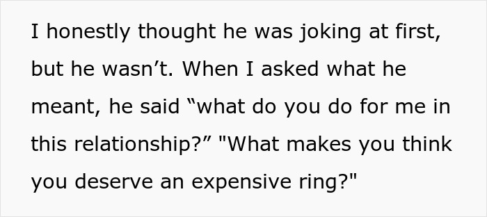 Man Tells Girlfriend She Must &ldquo;Earn&rdquo; An Engagement Ring After 4.5 Years Together, Drama Ensues