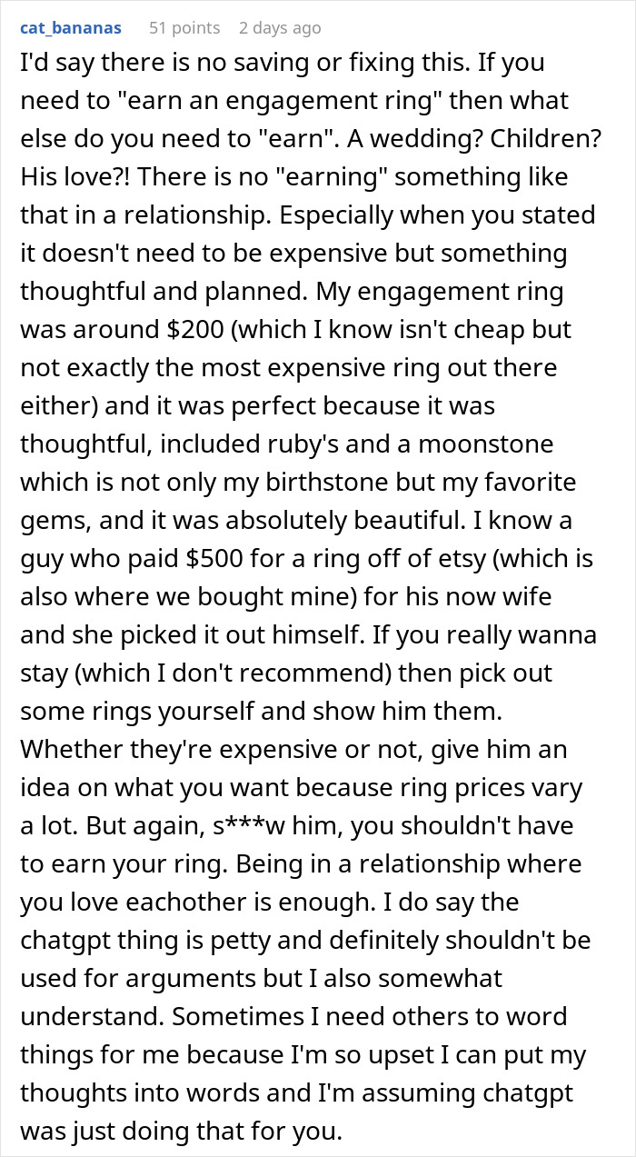Man Tells Girlfriend She Must &ldquo;Earn&rdquo; An Engagement Ring After 4.5 Years Together, Drama Ensues