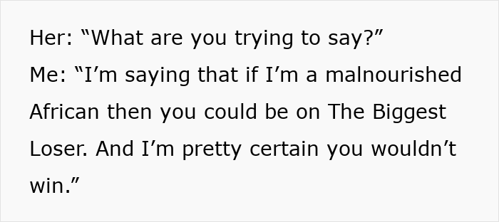 Lady Makes Nasty Comments About Thin Friend, Gets Mad As He Claps Back With An Overweight Insult Lady Makes Nasty Comments About Thin Friend, Gets Mad As He Claps Back With An Overweight Insult