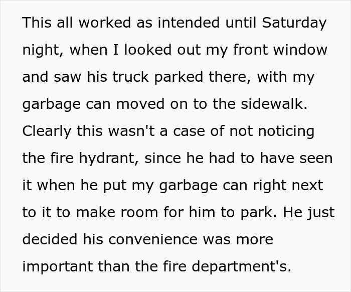 Rude Guy Keeps Blocking Fire Hydrant And Driveway, Neighbor Spoils His Party By Calling The Cops Rude Guy Keeps Blocking Fire Hydrant And Driveway, Neighbor Spoils His Party By Calling The Cops