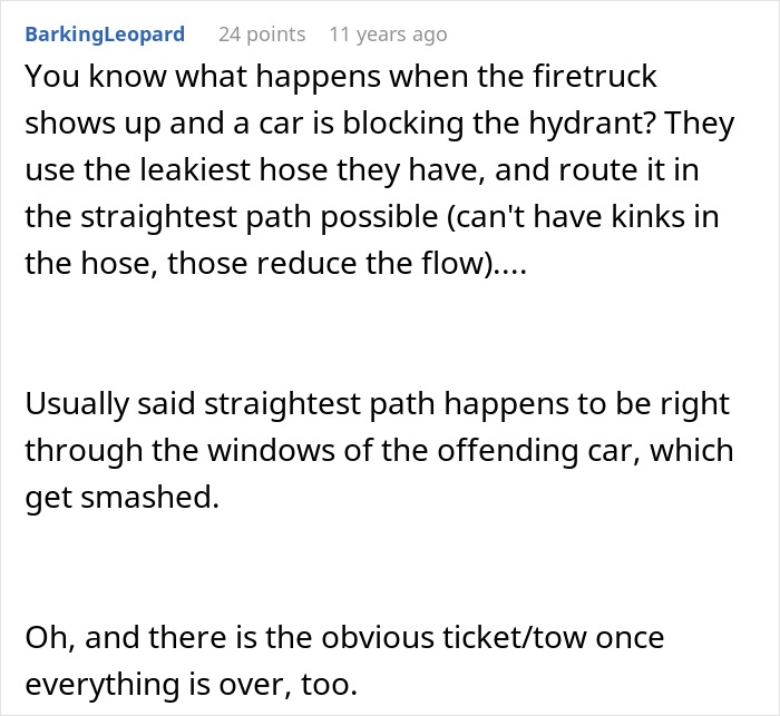 Rude Guy Keeps Blocking Fire Hydrant And Driveway, Neighbor Spoils His Party By Calling The Cops Rude Guy Keeps Blocking Fire Hydrant And Driveway, Neighbor Spoils His Party By Calling The Cops