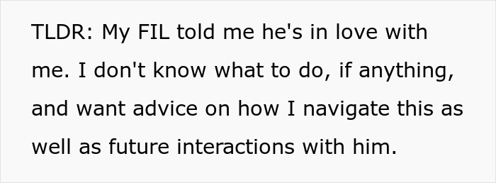 Woman Totally Shocked By FIL&rsquo;s Unexpected Love Confession, Feels Lost After He Asks Her Not To Tell