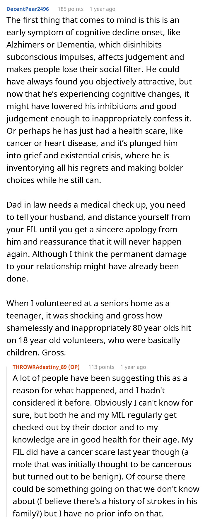 Woman Totally Shocked By FIL&rsquo;s Unexpected Love Confession, Feels Lost After He Asks Her Not To Tell