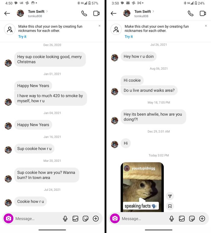 64 Times Pathetic And Cringy Men Talked To Themselves In Women’s Inboxes