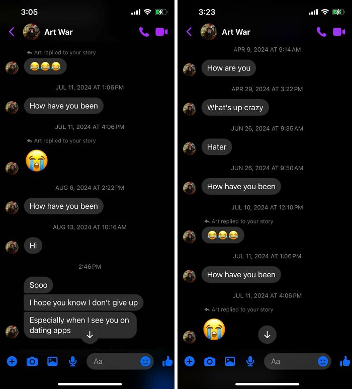 64 Times Pathetic And Cringy Men Talked To Themselves In Women’s Inboxes