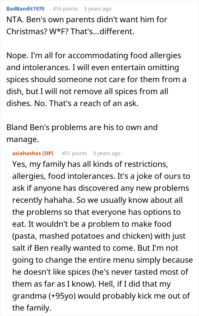 Picky Eater Demands Brother&rsquo;s In-Laws Change Entire Christmas Menu For Him, Gets A Reality Check