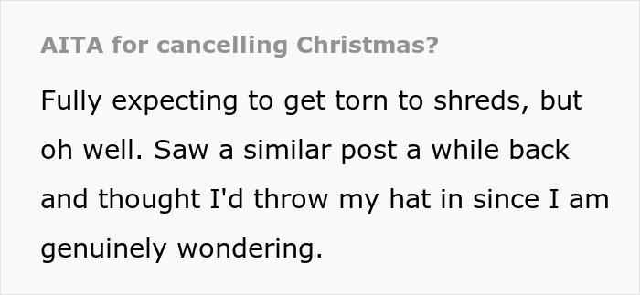 Family Tired Of Hosting Ungrateful Relatives For Christmas Decides To Cancel