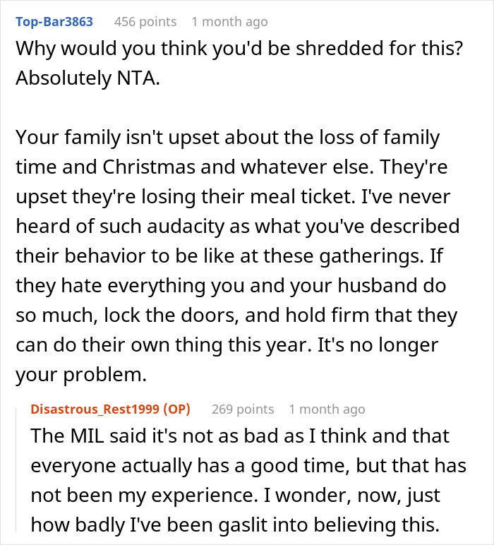 Family Tired Of Hosting Ungrateful Relatives For Christmas Decides To Cancel