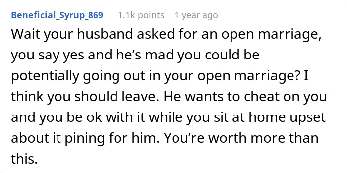 Man Pushes For Open Marriage, Realizes It&rsquo;s Not Something He Can Handle: &ldquo;Insane And Insecure&rdquo;
