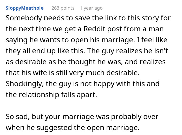 Man Pushes For Open Marriage, Realizes It&rsquo;s Not Something He Can Handle: &ldquo;Insane And Insecure&rdquo;