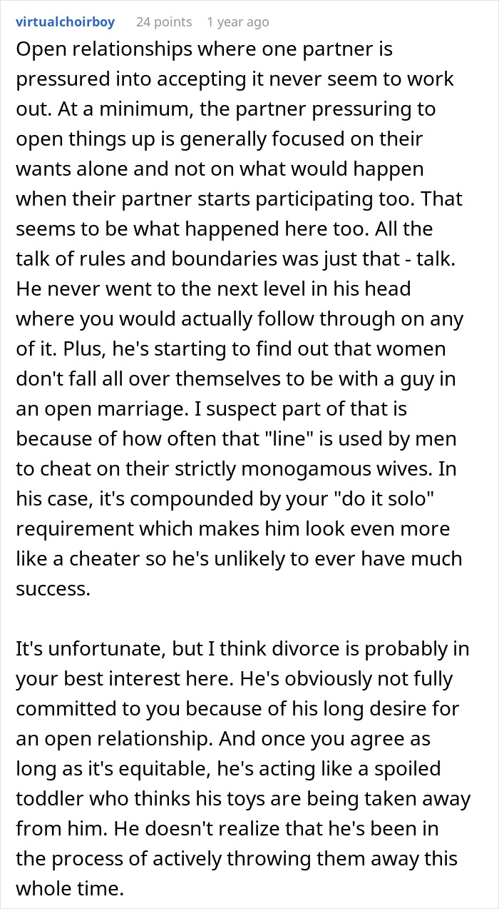 Man Pushes For Open Marriage, Realizes It&rsquo;s Not Something He Can Handle: &ldquo;Insane And Insecure&rdquo;