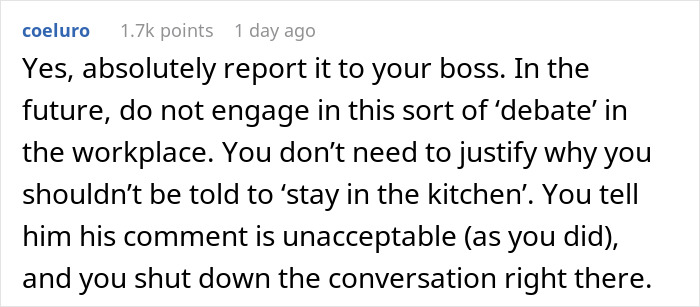 Guy Brings Antiquated Gender &ldquo;Rules&rdquo; To Work, Acts Shocked When Female Coworker Pushes Back