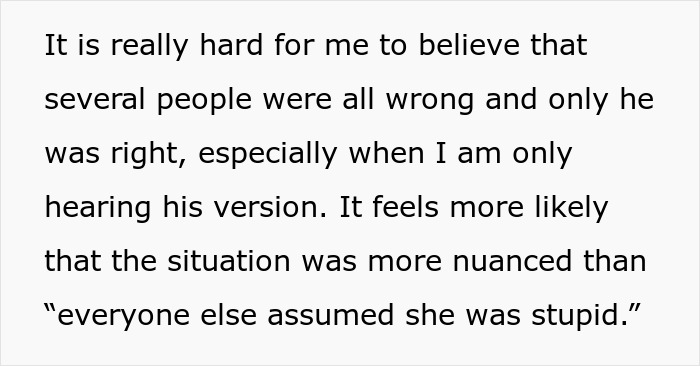 GF Thinks BF Is Being Absurd After He Comes Home Whining About Female Coworker’s Bad Review GF Thinks BF Is Being Absurd After He Comes Home Whining About Female Coworker’s Bad Review