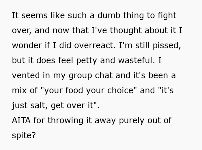 Woman Dumps An Entire Pot Of Chili After BF Ruins It For Her, Considers Throwing Him Out Too