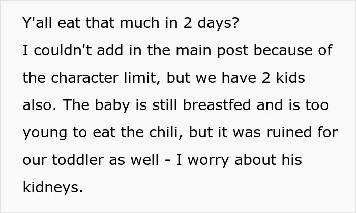 Woman Dumps An Entire Pot Of Chili After BF Ruins It For Her, Considers Throwing Him Out Too