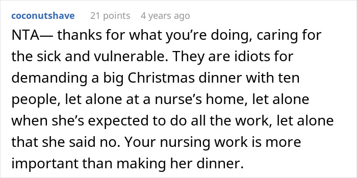 Nurse Warns In-Laws She Won&rsquo;t Host Christmas, They Act Surprised When There&rsquo;s No Celebration